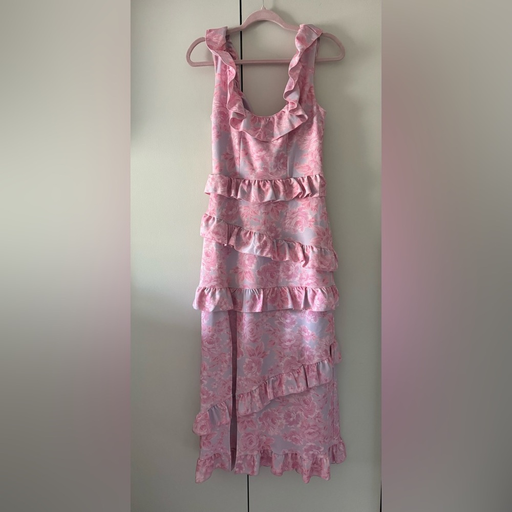 Show Me Your MuMu Pink Floral Dress